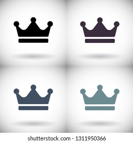 Crown Vector icon