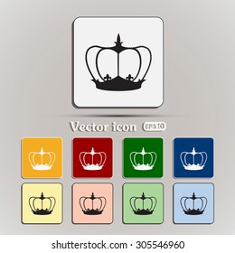 Crown vector icon