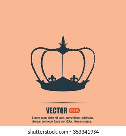 Crown vector icon