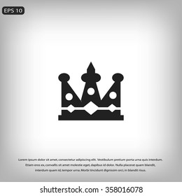 Crown vector icon