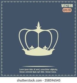 Crown vector icon