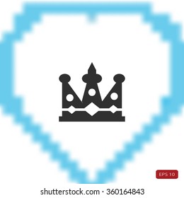 Crown vector icon
