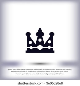 Crown vector icon