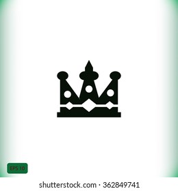 Crown vector icon