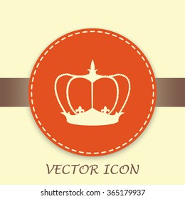 Crown vector icon
