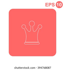 Crown vector icon.