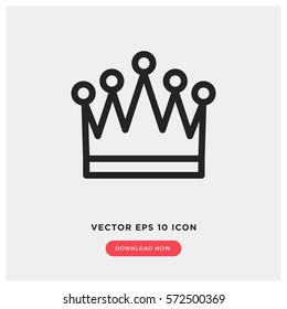 Crown vector icon