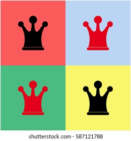 Crown vector  icon.