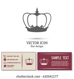 Crown vector icon