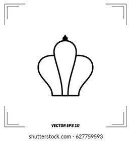 Crown vector icon