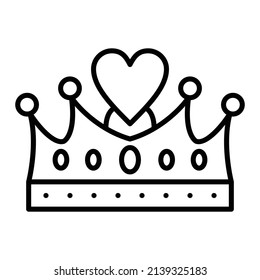Crown vector icon. Can be used for printing, mobile and web applications.