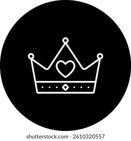 Crown vector icon. Can be used for printing, mobile and web applications.