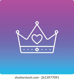 Crown vector icon. Can be used for printing, mobile and web applications.