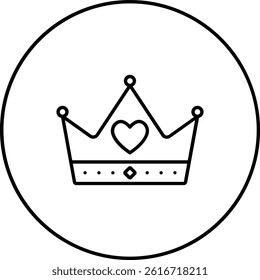 Crown vector icon. Can be used for printing, mobile and web applications.