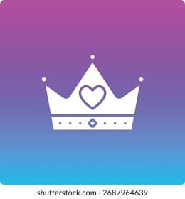 Icono de Vector de la corona. Se puede utilizar para aplicaciones de impresión, móviles y de Web.