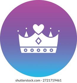 Icono de Vector de la corona. Se puede utilizar para aplicaciones de impresión, móviles y de Web.