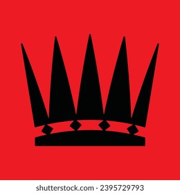 crown vector and icon design