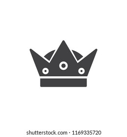 Crown vector icon. filled flat sign for mobile concept and web design. King solid icon. VIP symbol, logo illustration. Pixel perfect vector graphics