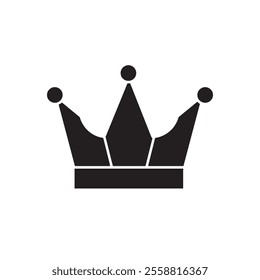 Crown vector icon, vector flat black trendy style illustration for web and app..eps