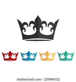 crown  - vector icon, flat design