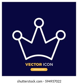 crown vector icon illustration
