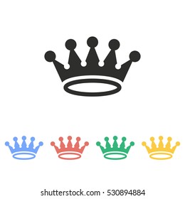 Crown vector icon. Illustration isolated on white background for graphic and web design.