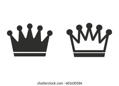Crown vector icon. Illustration isolated for graphic and web design.