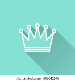 Crown vector icon. Illustration isolated for graphic and web design.