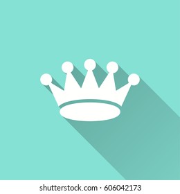 Crown vector icon. Illustration isolated for graphic and web design.