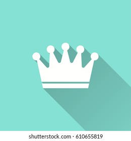 Crown vector icon. Illustration isolated for graphic and web design.