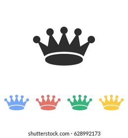 Crown vector icon. Illustration isolated on white background for graphic and web design.