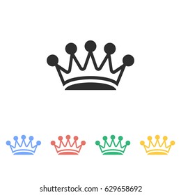 Crown vector icon. Illustration isolated on white background for graphic and web design.
