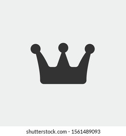 Crown vector icon illustration sign