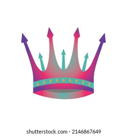 Web de ilustraciones de iconos de vectores de la corona