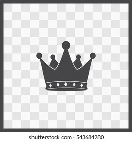 Crown vector icon. Isolated illustration. Business picture.