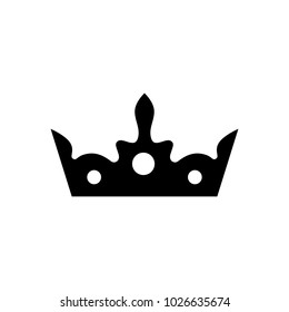 Crown vector icon. King hat symbol.