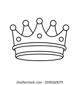 Crown vector icon. King illustration sign. Queen symbol. monarchy mark.