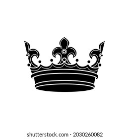 Crown vector icon. King illustration sign. Queen symbol. monarchy mark.