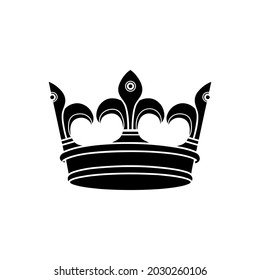 Crown vector icon. King illustration sign. Queen symbol. monarchy mark.