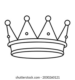 Crown vector icon. King illustration sign. Queen symbol. monarchy mark.