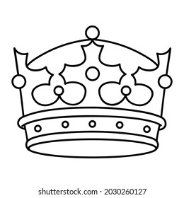 Crown vector icon. King illustration sign. Queen symbol. monarchy mark.