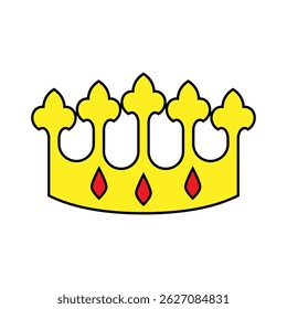 Crown vector icon. King illustration sign. Queen symbol. monarchy mark.