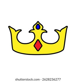 Crown vector icon. King illustration sign. Queen symbol. monarchy mark.