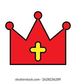 Crown vector icon. King illustration sign. Queen symbol. monarchy mark.