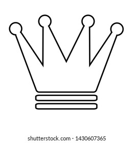 Crown vector icon, king logo illustration.