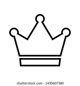 Crown vector icon, king logo illustration.