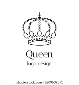 crown vector icon logo design
