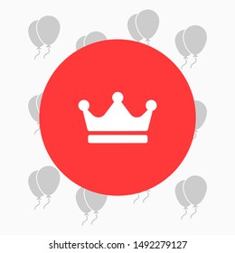 Crown Vector icon . Lorem Ipsum Illustration design