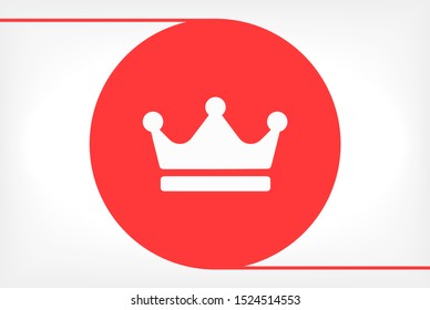 Crown Vector icon . Lorem Ipsum Illustration design