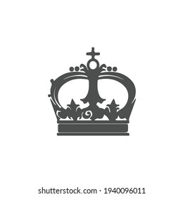 Crown vector icon in modern design style for web site and mobile app